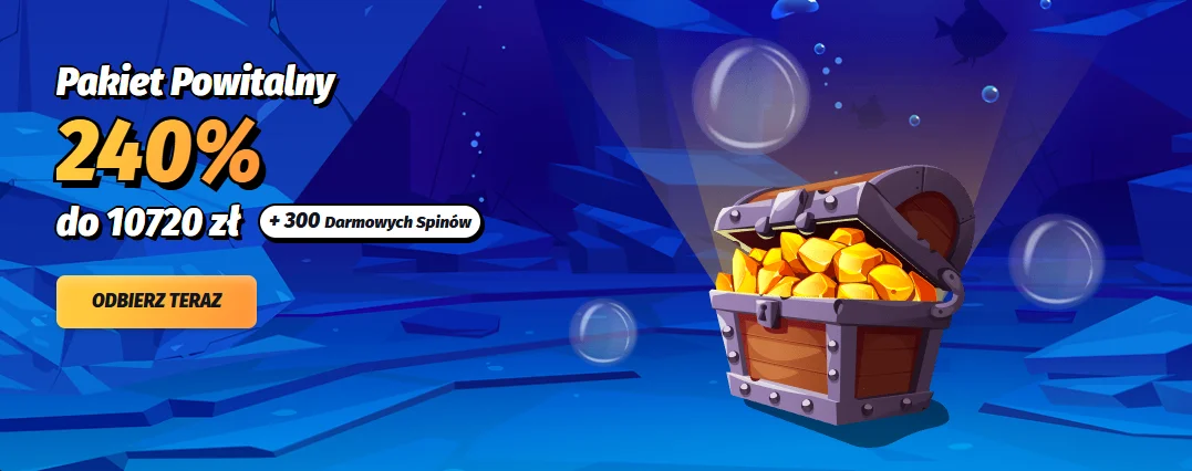 welcome casino bonus banner 240% and 300 free spins
